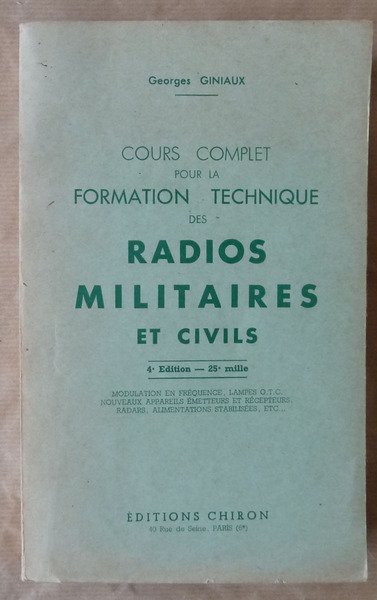 Cours Complet pour la Formation Technique des Radios Militaires et …