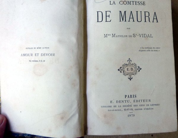 La Comtesse de Maura.