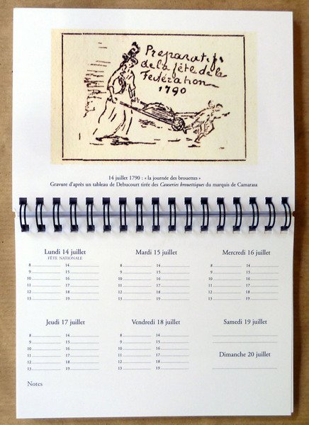 Brouettes; agenda-calendrier pour l'année 2008.