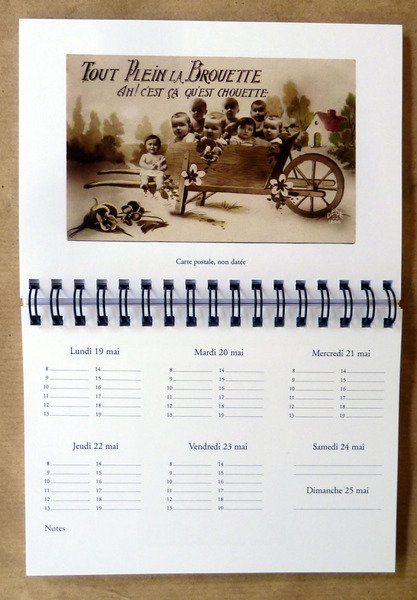 Brouettes; agenda-calendrier pour l'année 2008.