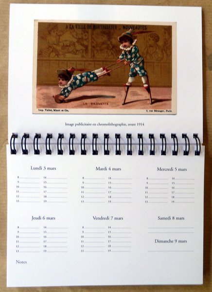 Brouettes; agenda-calendrier pour l'année 2008.