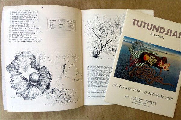 Tutundjian 1905-1968. Catalogue de la vente du 12 décembre 1969 …