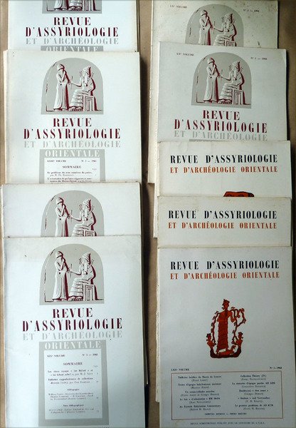 Revue D'Assyriologie et d'Archéologie Orientale. Ensemble de 21 revue couvrant …
