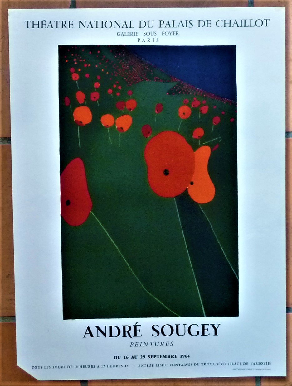 André Sougey. Affiche éditée à l'occasion de l'exposition au Théâtre …