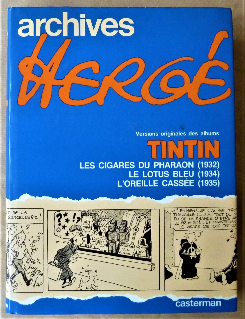 Archives Hergé N°3. Versions originales des albums Tintin : Les …