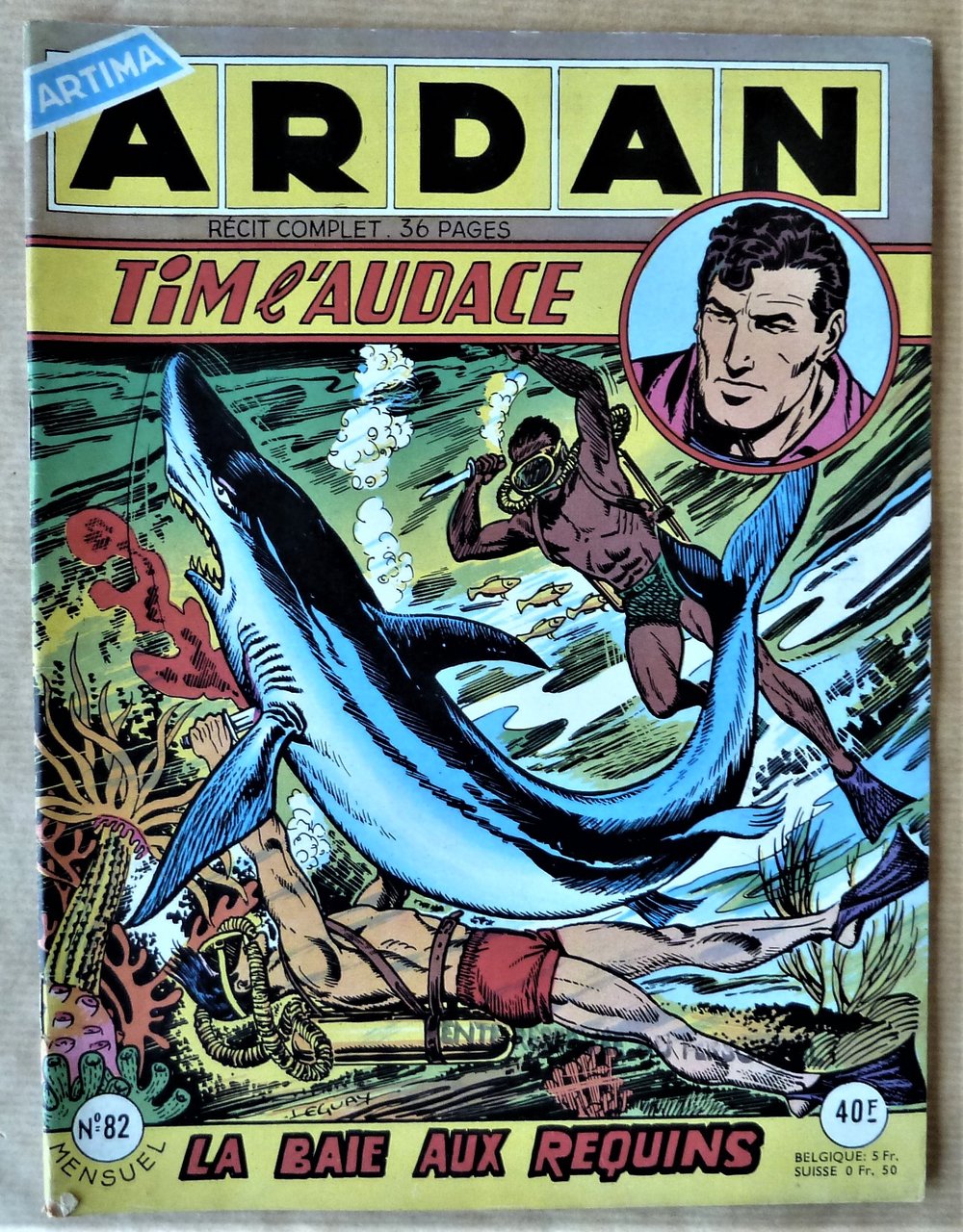 Ardan. Tim L'Audace. N°82. La Baie aux Requins".