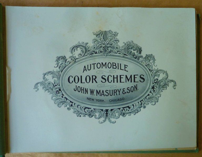 Automobile Color Schemes by John W. Masury & Son.