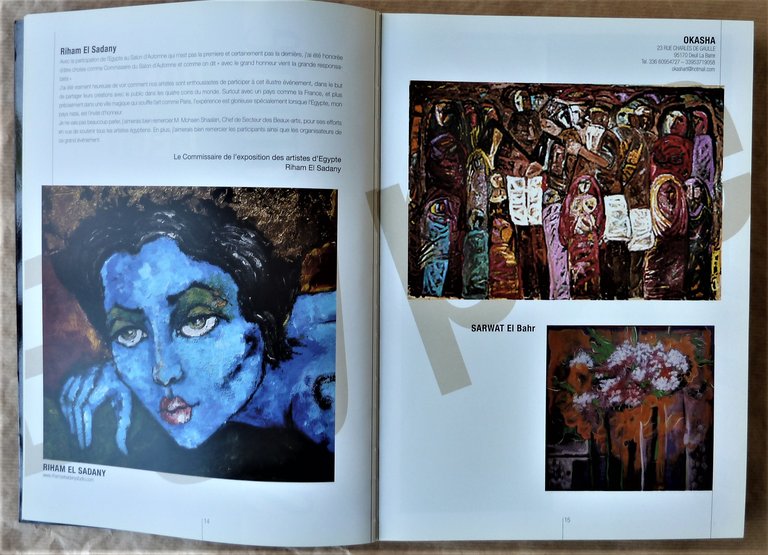 Bonjour L'Egypte. Catalogue du Salon d'automne 2008. Artistes égyptiens.