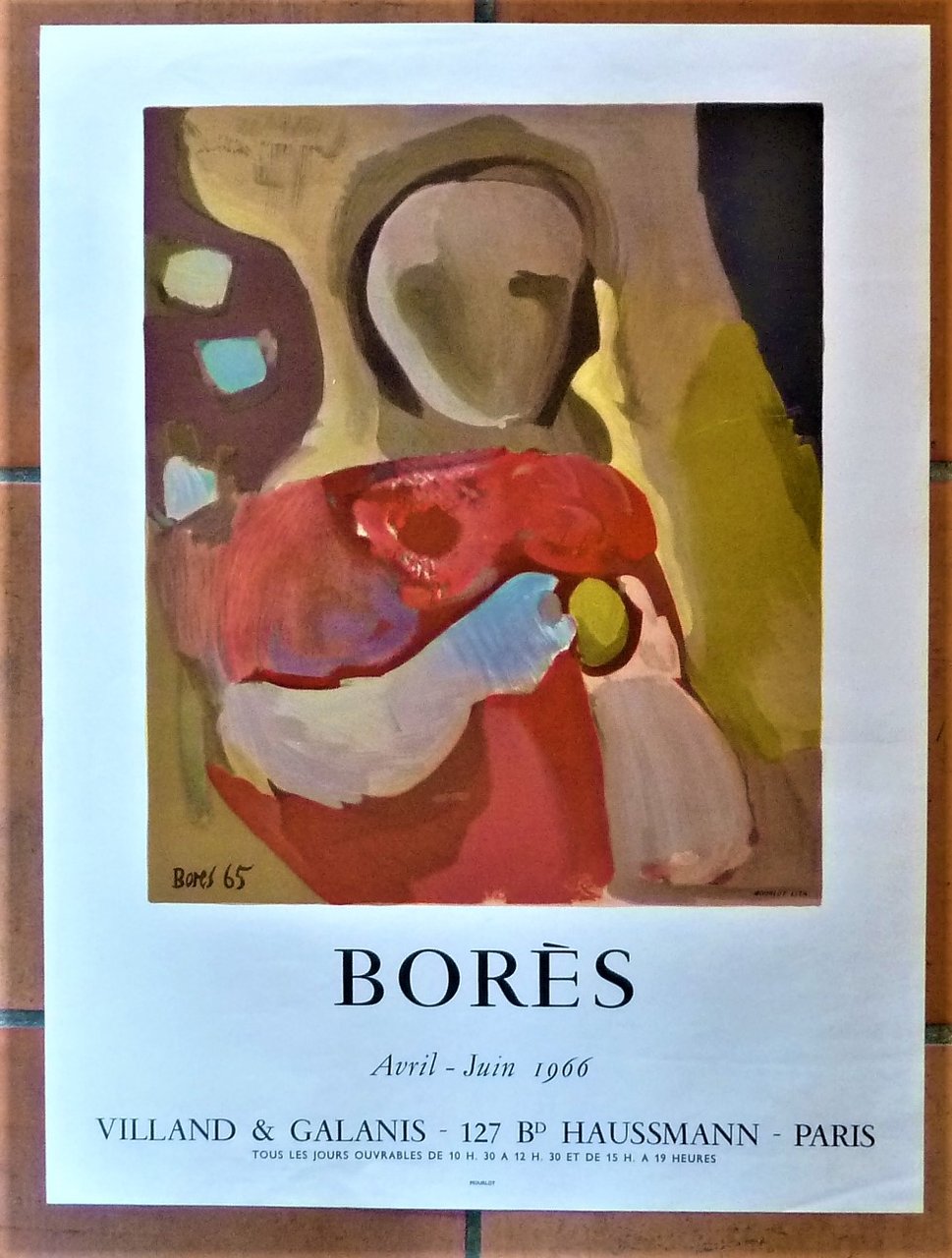 Borès. Affiche éditée à l'occasion de l'exposition à la Galerie …