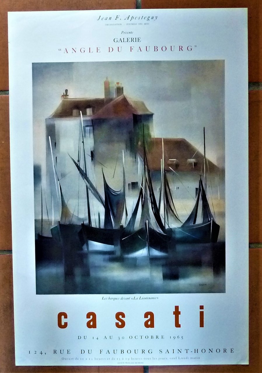 Casati. Affiche éditée à l'occasion de l'exposition à la Galerie"Angle …