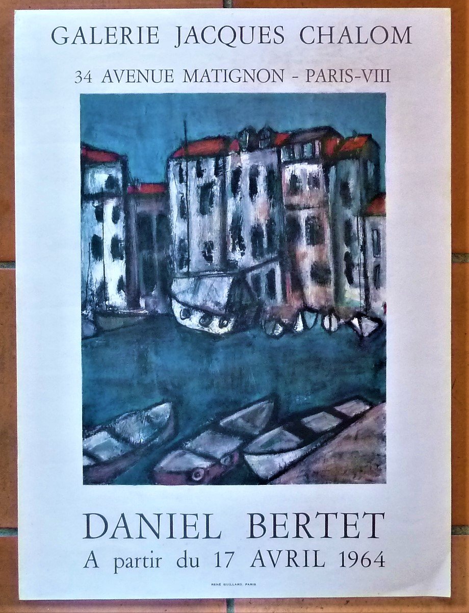 Daniel Bertet. Affiche éditée à l'occasion de l'exposition à la …