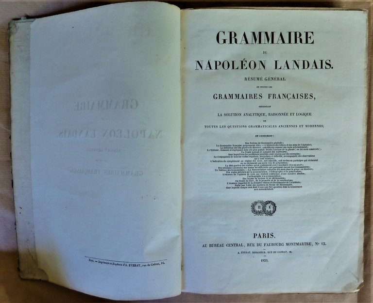 Grammaire de Napoléon Landais, résumé général de toutes les grammaires …