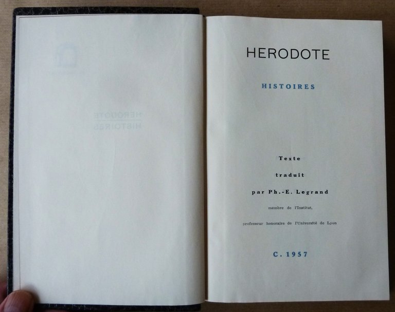 Histoires. Texte traduit par Ph.-E. Legrand.