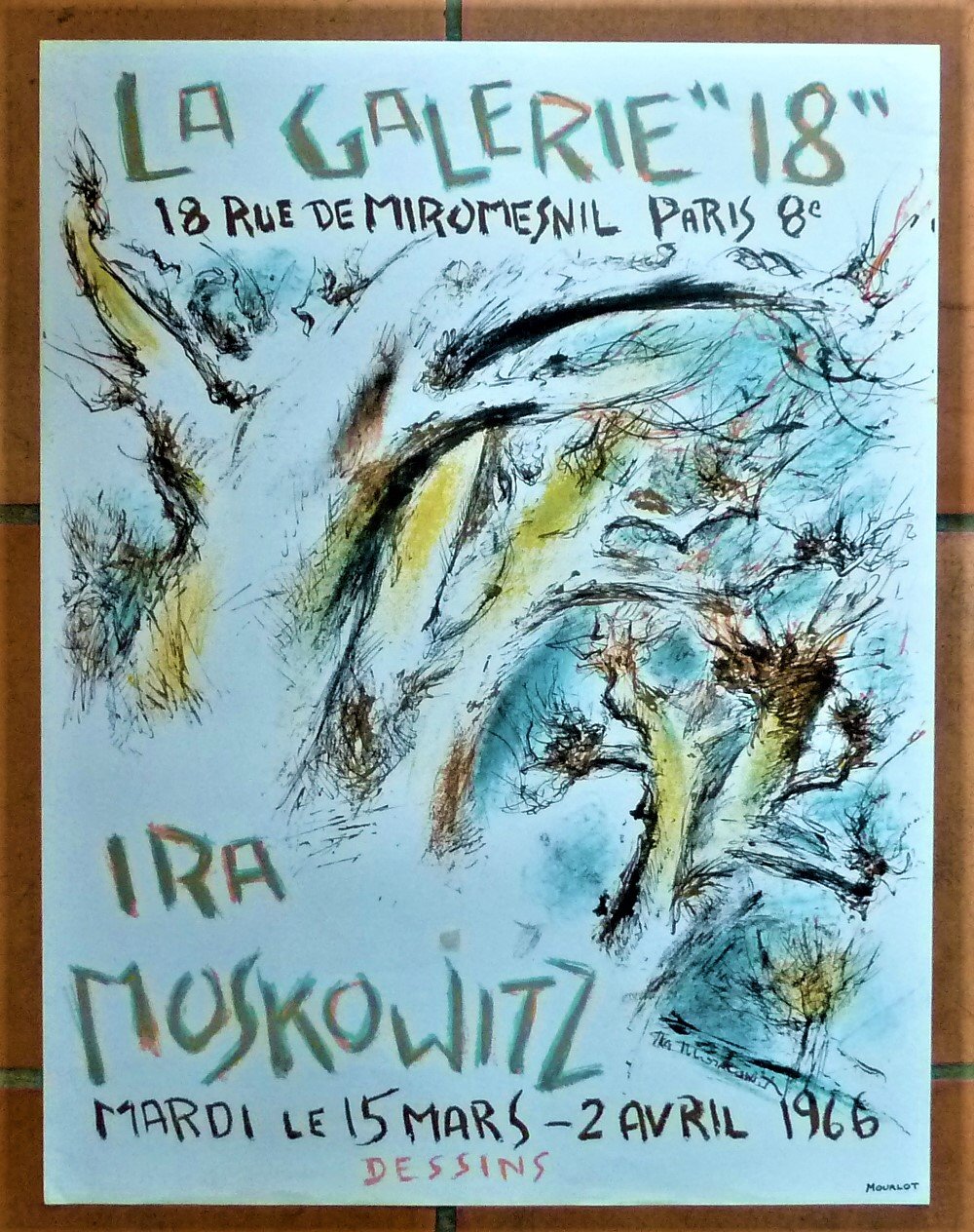 Ira Moskowitz. Affiche éditée à l'occasion de l'exposition à la …