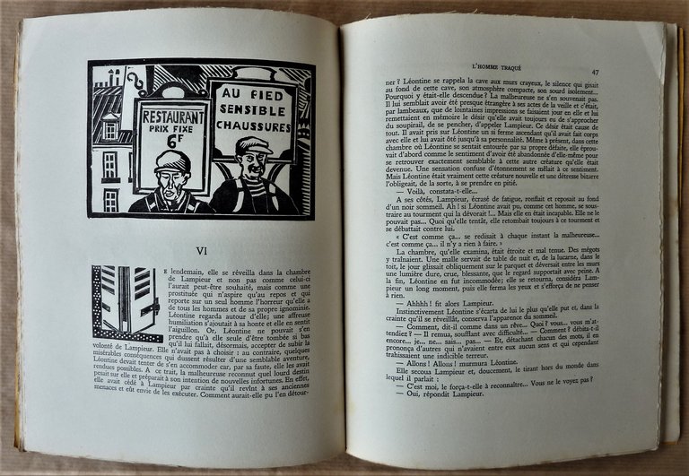 L'Homme Traqué. 39 bois originaux de Morin-Jean.