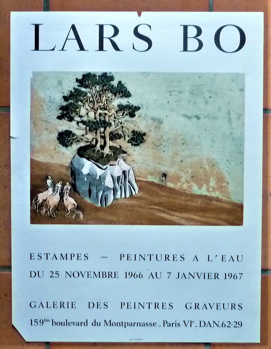 Lars BO. Affiche éditée à l'occasion de l'exposition "Lars Bo- …