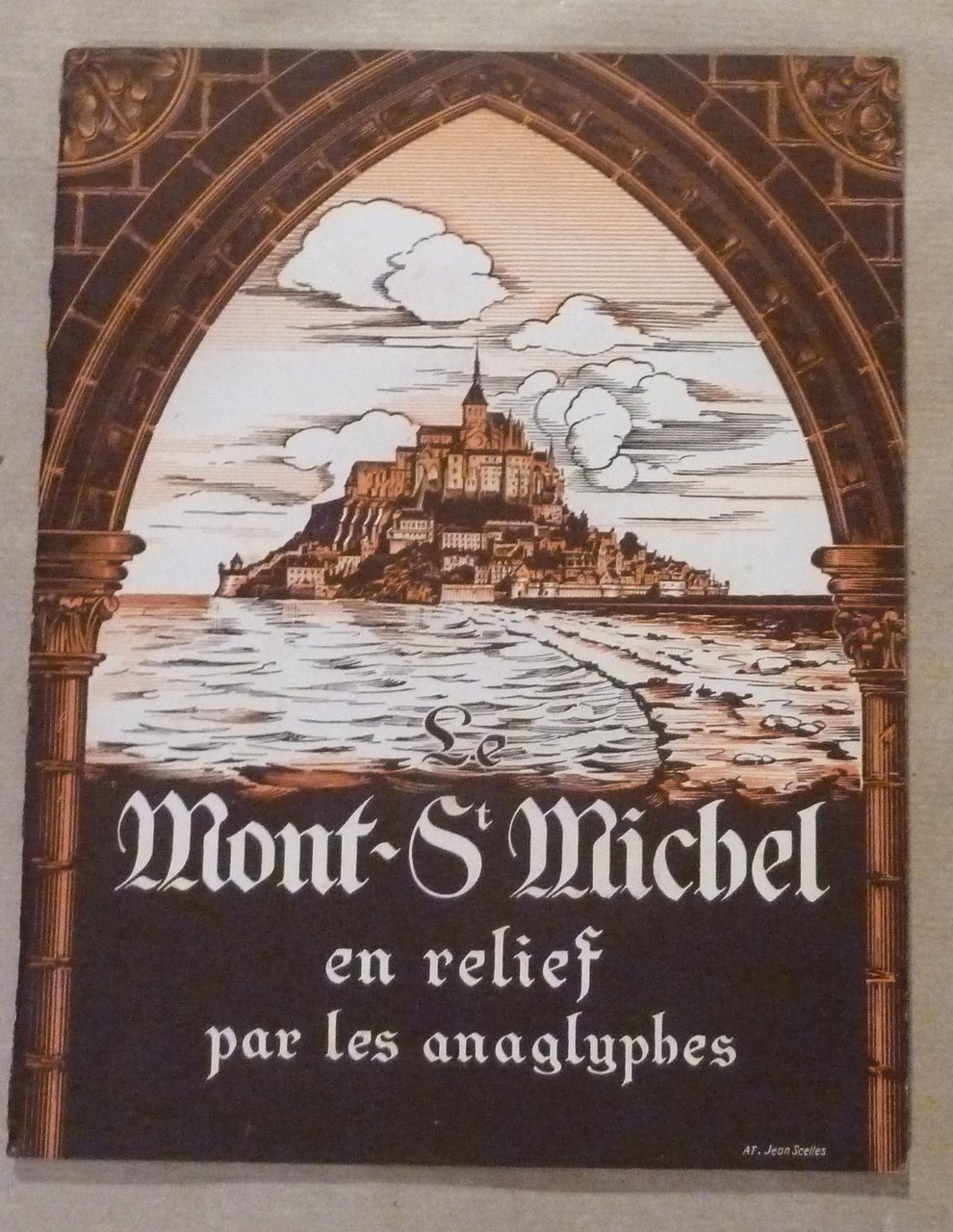 Le Mont-Saint Michel en relief par les Anaglyphes.