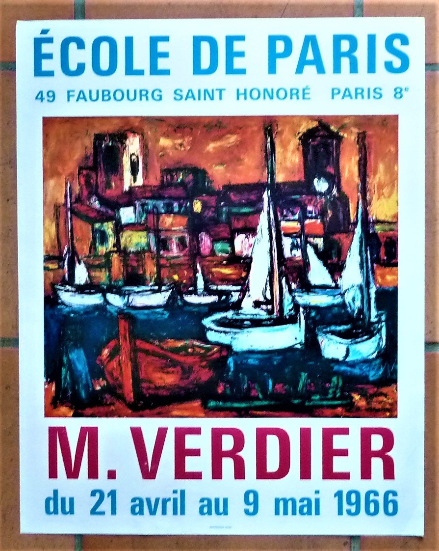 M. Verdier. Une affiche éditée à l'occasion de l'exposition à …