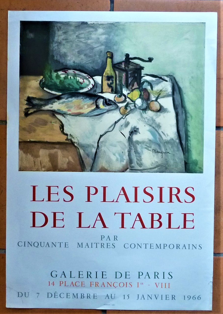 Manguin. Une affiche éditée à l'occasion de l'exposition "Les Plaisirs …