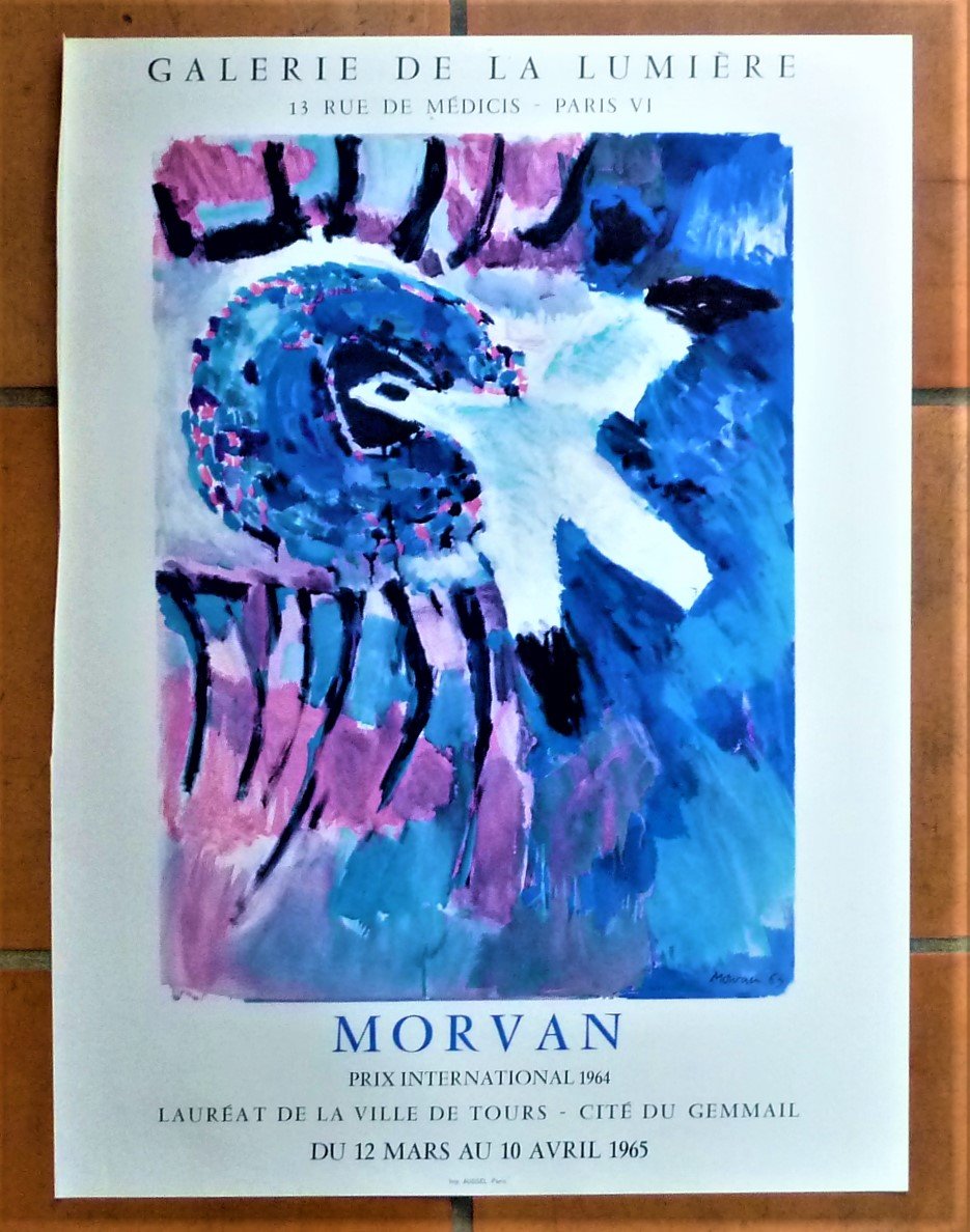 Morvan. Affiche éditée à l'occasion de l'exposition à la Galerie …