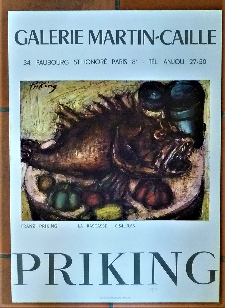 Prinking. "La Rascasse". Une affiche éditée à l'occasion de l'exposition …