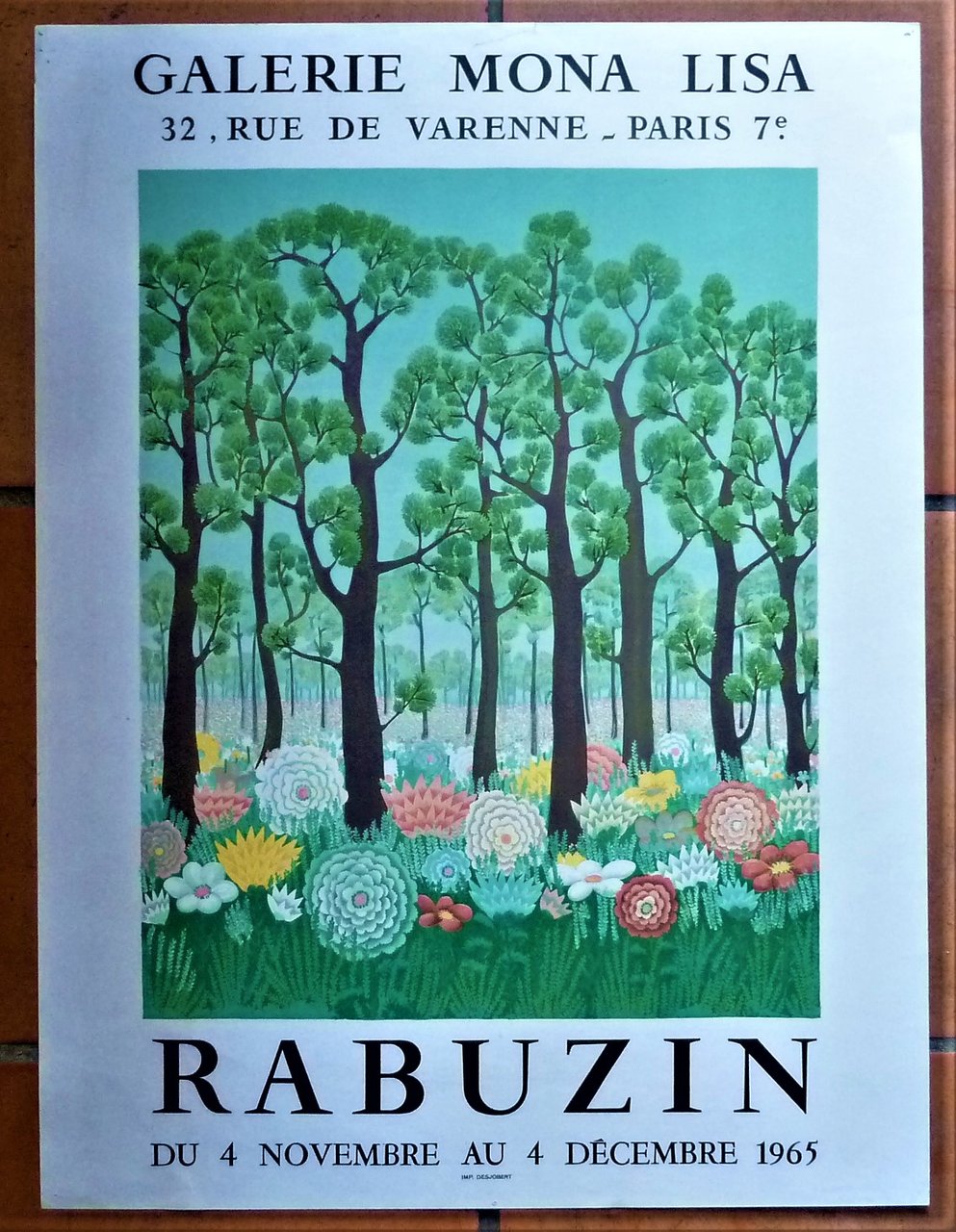 Rabuzin. Une affiche éditée à l'occasion de l'exposition à la …