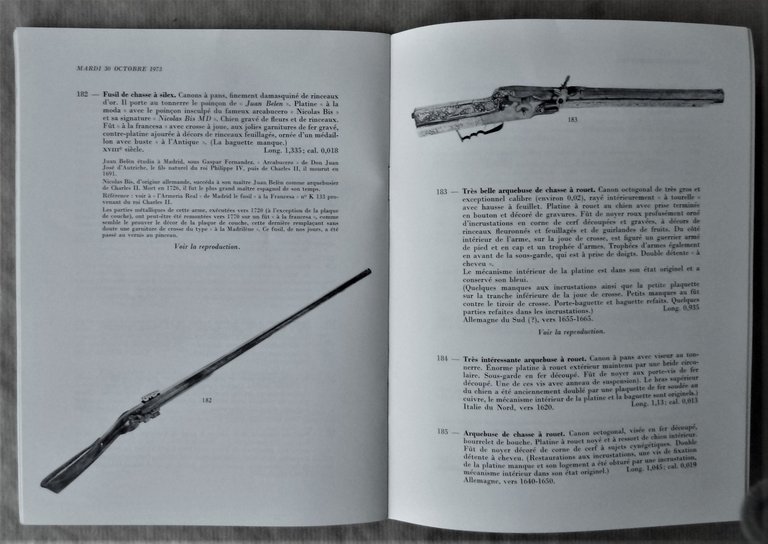 Souvenirs Révolutionnaires; Armes Anciennes; Souvenirs Historiques; Catalogue de vente Paris …