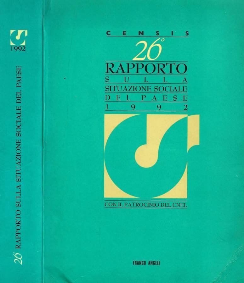 26° rapporto sulla situazione sociale del paese 1992