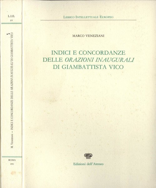 Indici e concordanze delle orazioni inaugurali di Giambattista Vico | Immagine Gallery 1