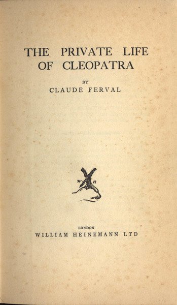 The private life of Cleopatra