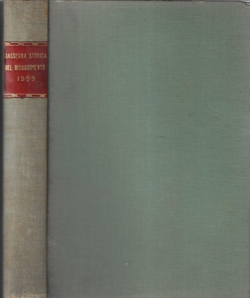Rassegna storica del risorgimento anno 1959 | Immagine principale