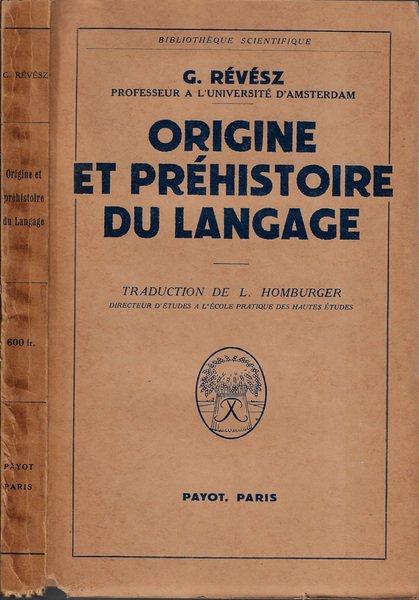 Origine et prehistoire du langage