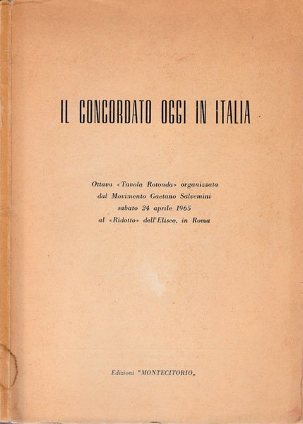 Il concordato oggi in Italia