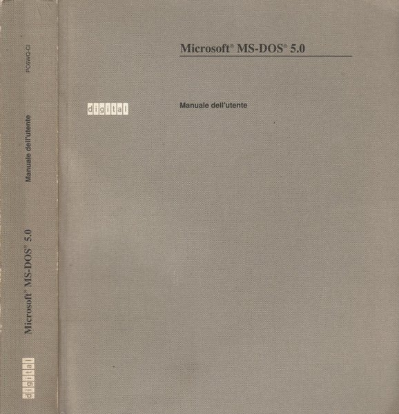 Microsoft MS-DOS 5.0 Manuale dell'utente