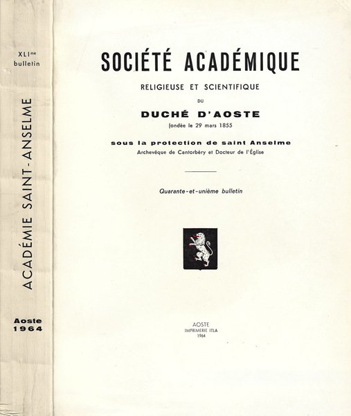 Société Académique Religieuse et Scientifique de L'Ancien Duché D'Aoste