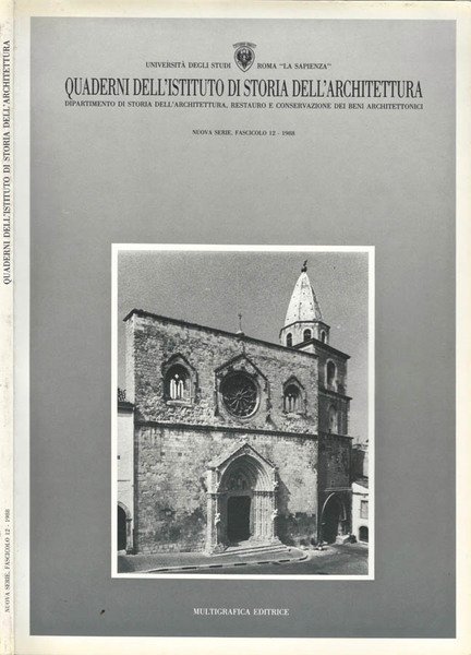 Quaderni dell' Istituto di Storia dell' Architettura | Immagine principale