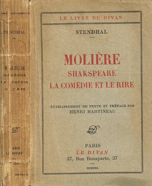 Moliere Shakspeare la comedie et le rire | Immagine principale
