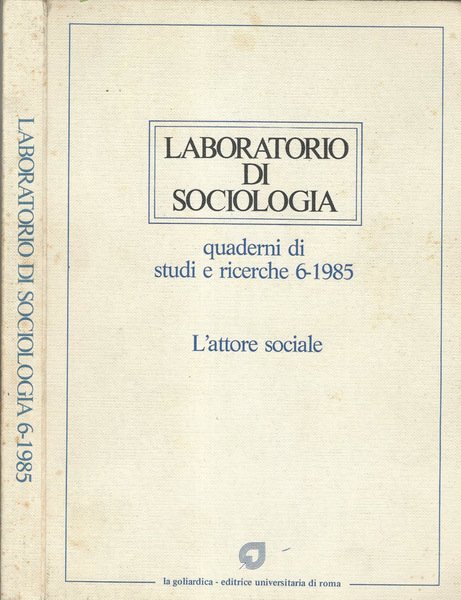 Laboratorio di Sociologia 6-1985