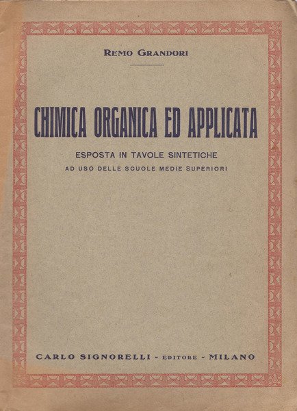 Chimica organica ed applicata