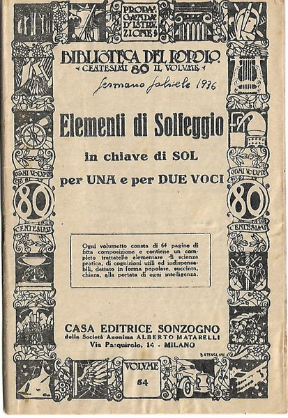 Elementi di solfeggio