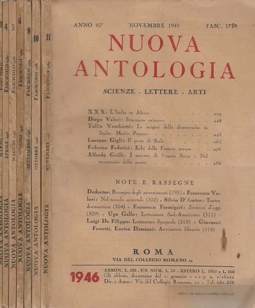 Nuova antologia 1945