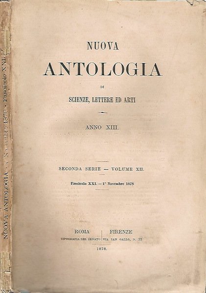 Nuova antologia di scienze, lettere ed arti