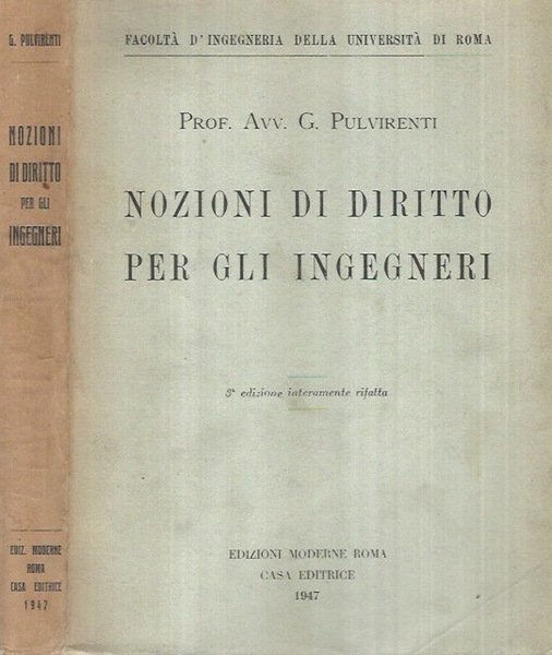 Nozioni di diritto per gli ingegneri