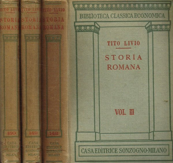 STORIA ROMANA VOL.III IV V
