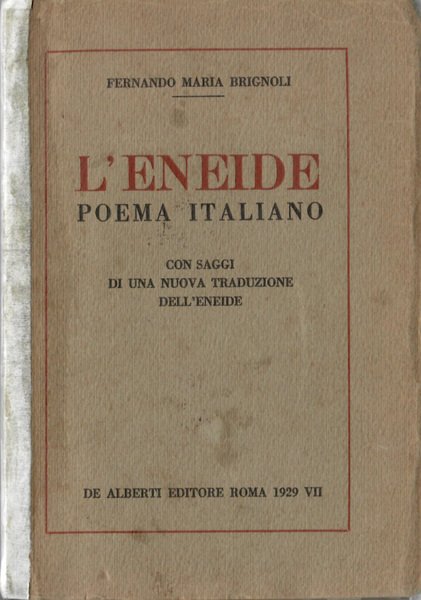L'ENEIDE. POEMA ITALIANO