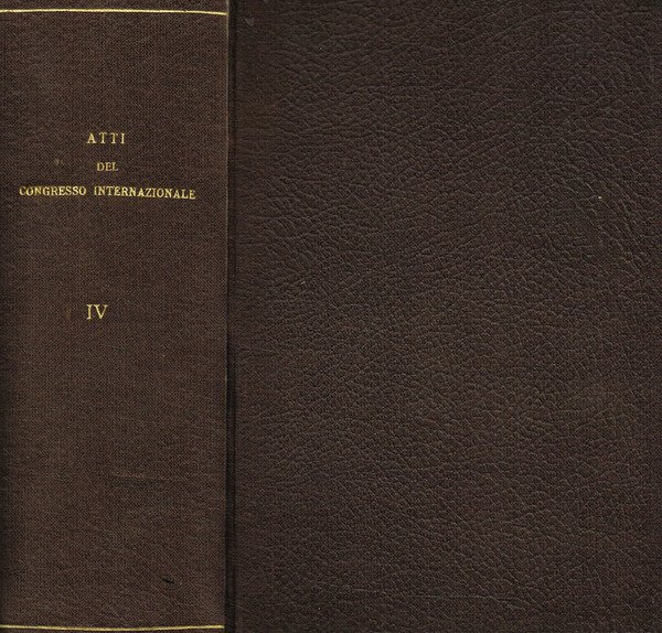 ATTI DEL CONGRESSO INTERNAZIONALE DI SCIENZE STORICHE (ROMA 1-9 APRILE … | Immagine principale