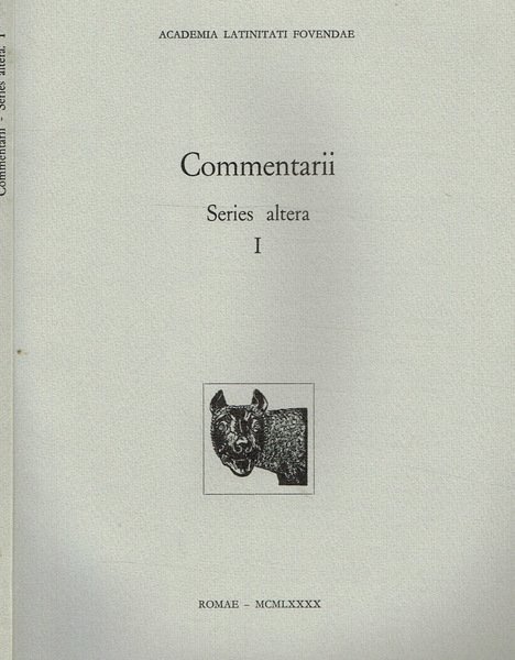 COMMENTARII. SERIES ALTERA N.I