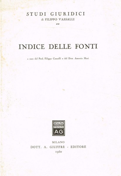 Indice delle fonti