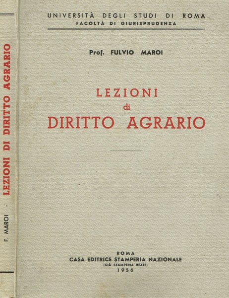 Lezioni di diritto agrario | Immagine principale