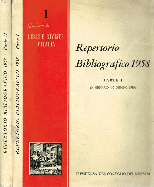 Repertorio bibliografico 1958 2voll. | Immagine principale